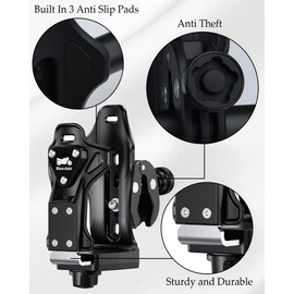 Extra Large Motorcycle ATV Cup Holder, Adjustable Drink Holder for 1.9 – 3.6" Water Bottle, Bluedale Universal Anti Theft Bike Bottle Cage Handlebar for Bicycle, Stroller, Scooter, Wheelchair, Boat