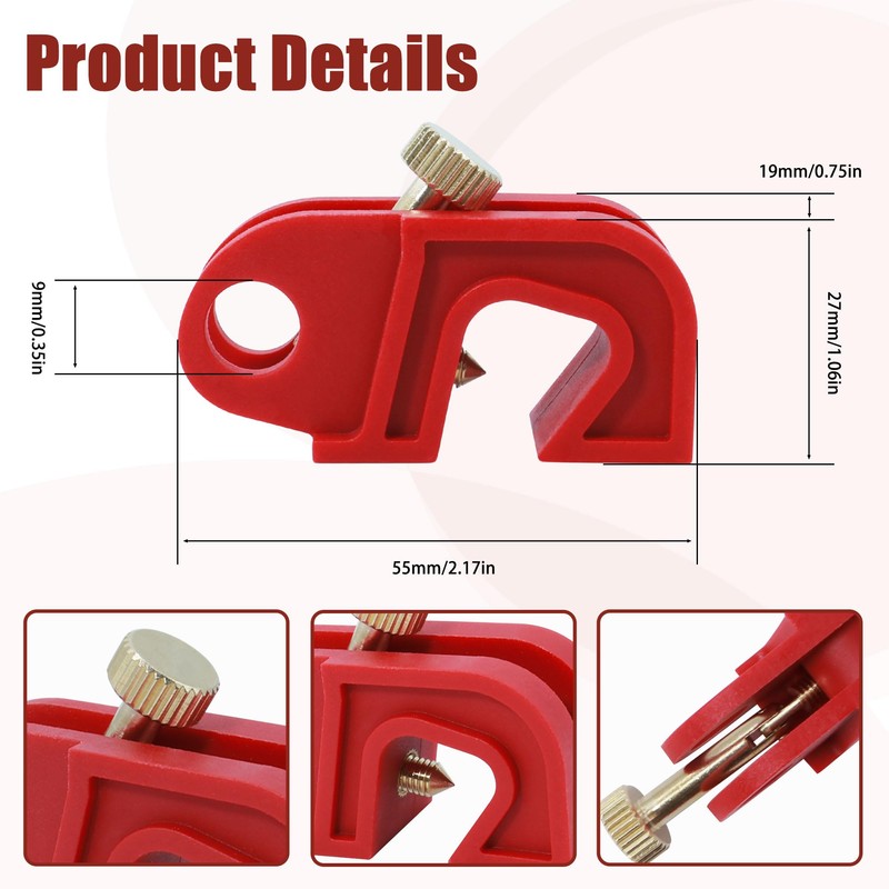 JA&MIU Universal Circuit Breaker Lockout Device Kit - Lockout Tagout