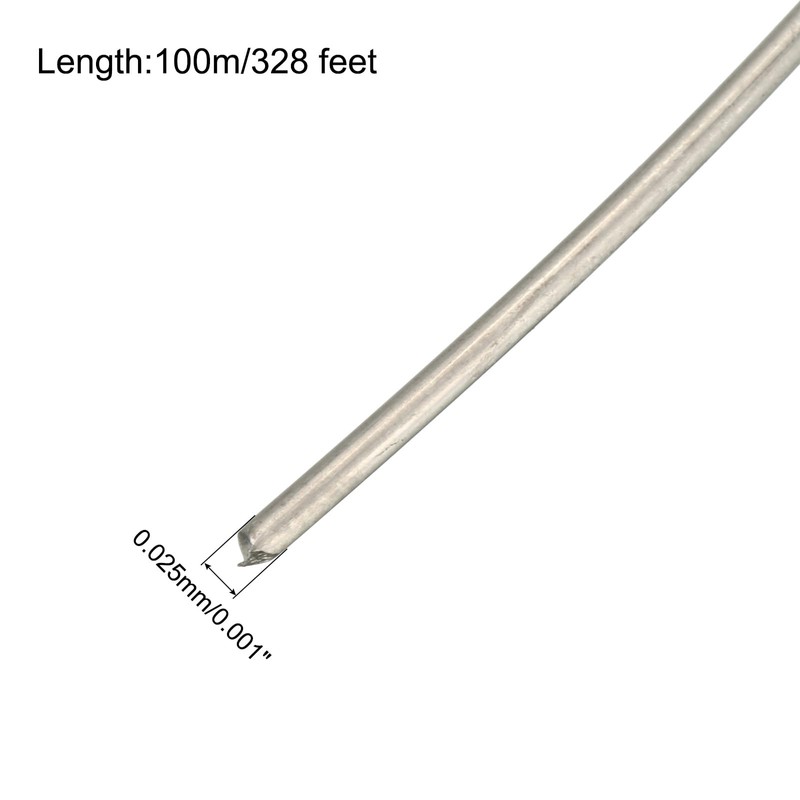 sourcing map 3pcs 100m/328ft Molybdenum Screen Cutting Wire Line Phone