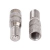 X AUTOHAUX 4 Pcs 27mm Chrome Plated Brass Screw-on Valve