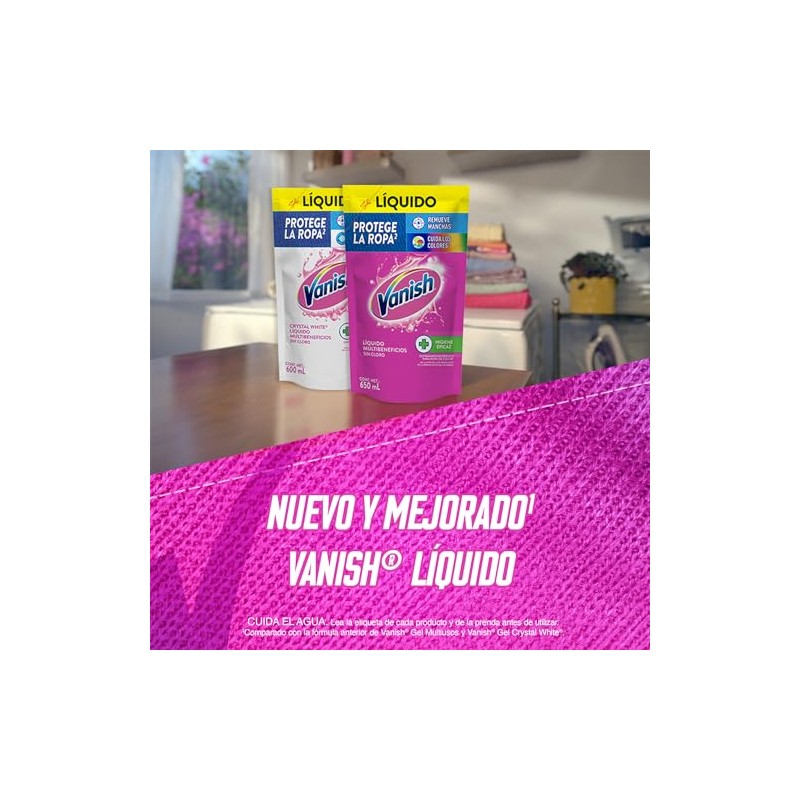 Vanish Quitamanchas Líquido Rosa, 650ml