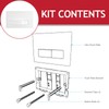 SPARES2GO Luxury Concealed Toilet Cistern Flush Plate Kit for Wall