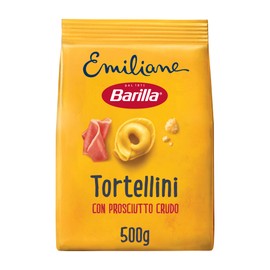 Barilla Pasta all'Uovo Ripiena Le Emiliane Tortellini con Prosciutto Crudo, 500 g
