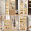 NLDD's 9-Tier Space-Optimizing Shoe Storage: Clear, Collapsible System for 18