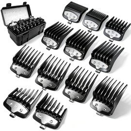 12 Premium Clipper Guards Set Compatible with Wahl Hair Clippers