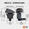 Click&Fit 2-pcs Windshield Washer Nozzles Compatible with Mazda 3 MK1