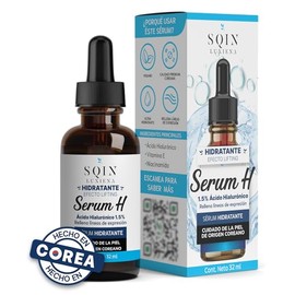 Sqin Luxiena Korean Serum Acido Hialuronico 1.5, Vitamina E y Niacinamida. Hidratante Facial Desvanece Arrugas y Lineas de Expresion. Suero Facial... 