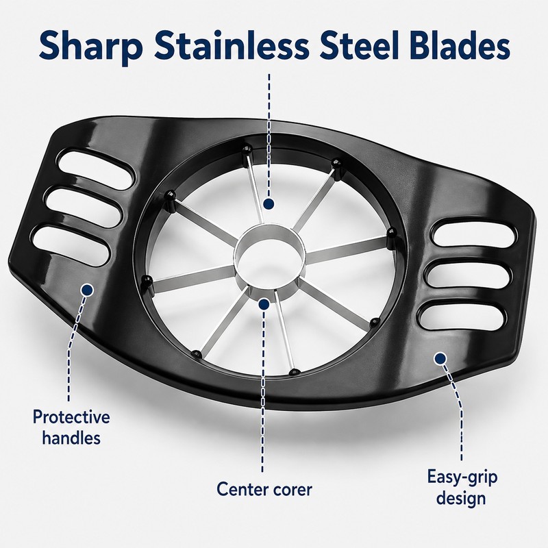 Apple Slicer & Corer for Fast Fruit Prep – Stainless