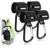 Robin Goods® 4 x pram hooks with non-slip rubber nubs