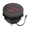 Dual Display Temperature Voltmeter Clear Stable Display Waterproof Simple Installation