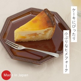 Shimomura 21999 Japanese Fork, Dessert Fork, Stainless Steel, 10 + 2 Pieces, Extra Volume, Tsubamesanjo, French