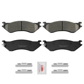 ACB ZONE Brake Pads Rear Set Ceramic Disc w/Hardware DS702A Replacement for 2006-2008 Dodge Ram 1500/2001 2002 2003 2004 2005 2006-2008 Dodge Ram 2500/3500 2006-2008 Dodge Ram 1500