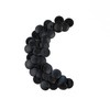 Qrity 50PCS Black Screw Cover Caps, Diameter 12MM Plastic Cross