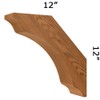 Wood Brace 64T5 Smooth Finish -Projection 12" -Height 12" -Thickness