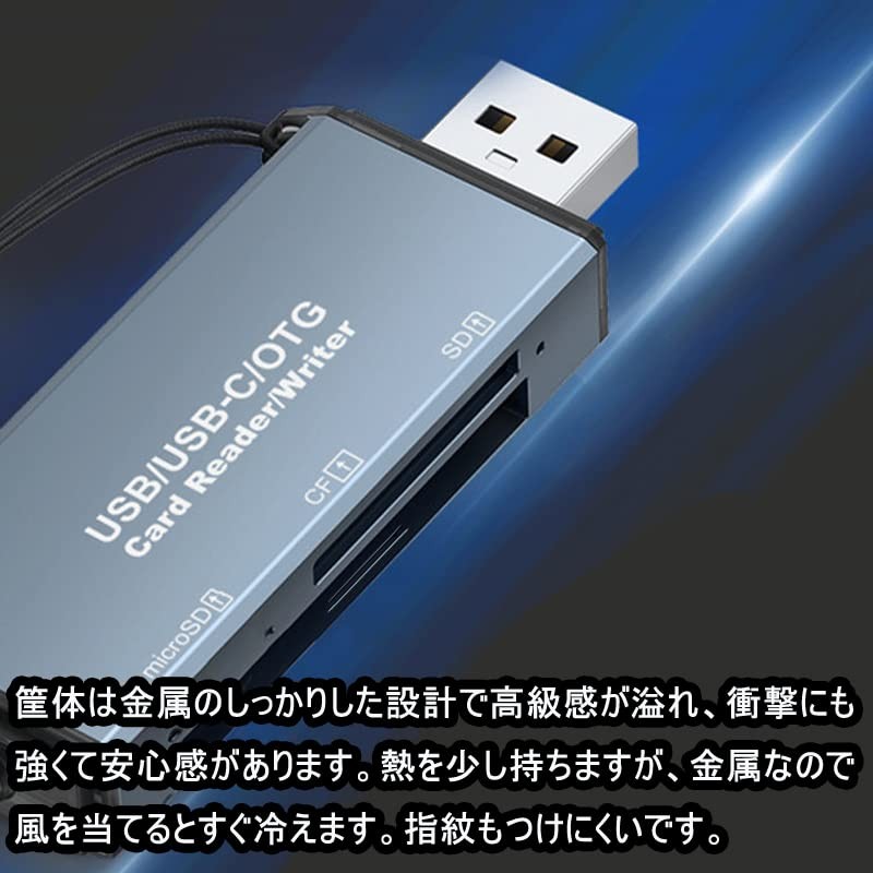 CF Card Reader, LUONOCAN CompactFlash Reader, Microsd SD Card Reader,