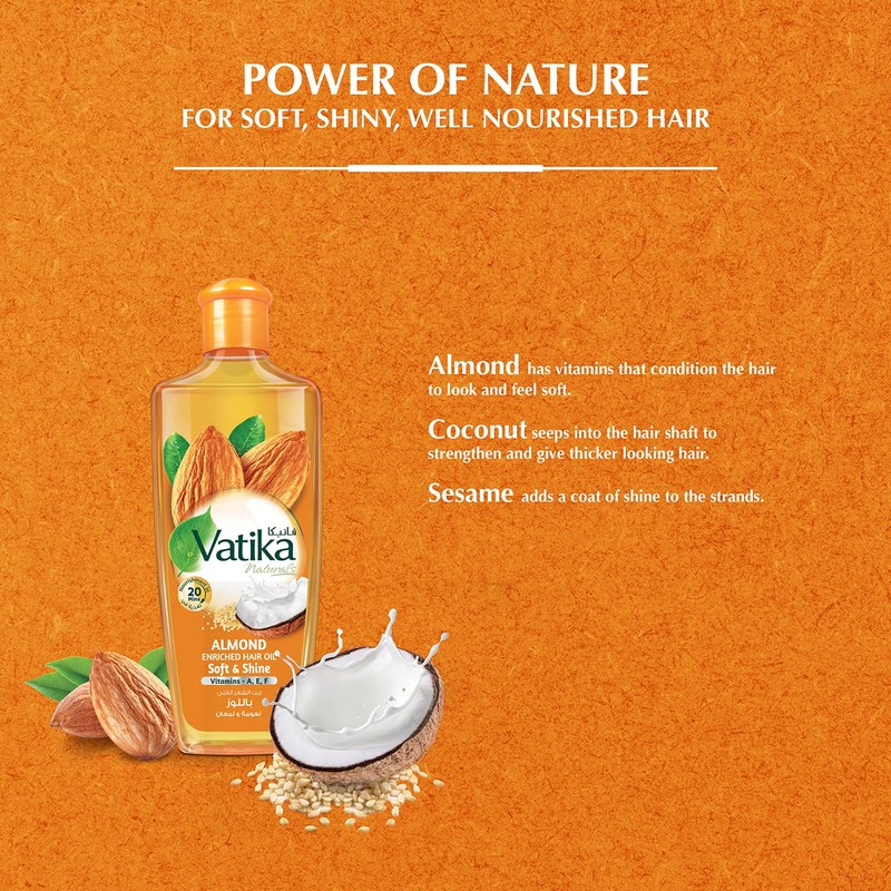 VATIKA Hair Oil Almonds (1 x 200 ml)