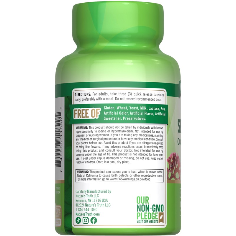 Nature's Truth Irish Sea Moss Capsules | 2,250mg | 90