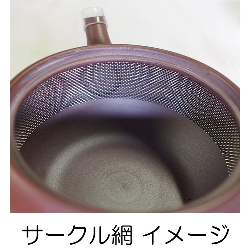 Banko Ware A7136 Nanban Fukugata Teapot No. 1.5 (Circle Net)