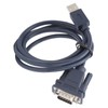 USB to RS232 Serial Cable Black Industrial Grade 9Pin Computer