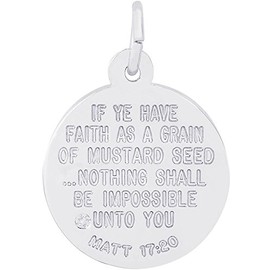 Rembrandt Mustard Seed Charm - Metal - Sterling Silver