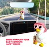 Car Rearview Mirror Pendant Swinging Duck Hanging Swing, Car Hanging