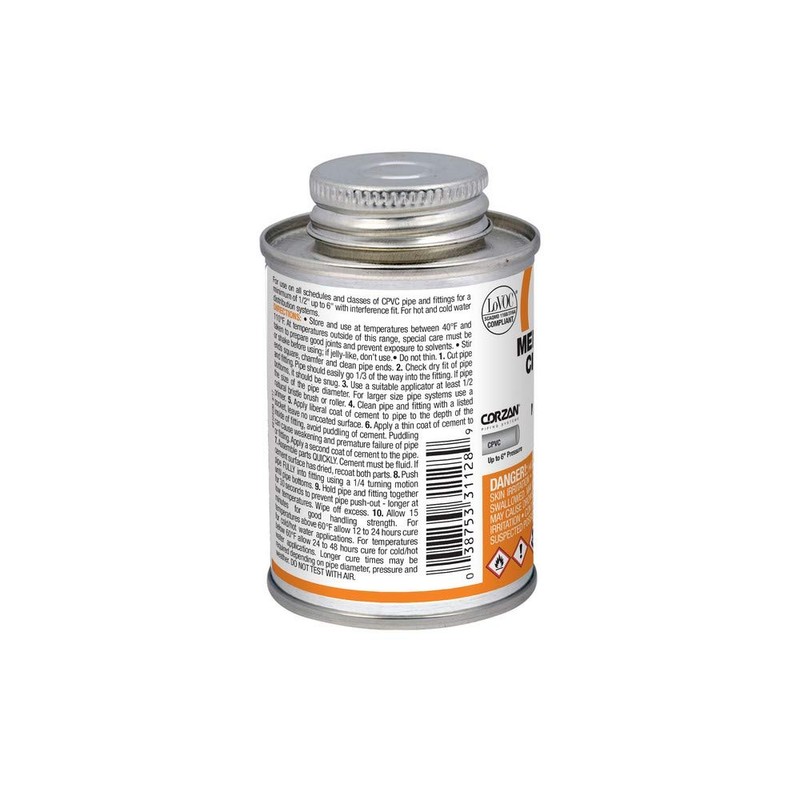 Oatey 31128 Cement, 4 oz, CPVC Orange
