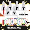24 PcsHalloween Ring Toss Game Outdoor Carnival Party Games Include