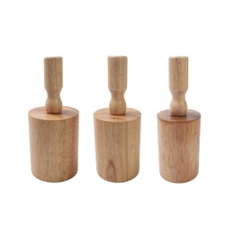 Lampstop Cup Pottery Molds Clay Tools 3.1" & 3.4" & 3.7" Set of 3 Wooden Pottery Tools for Creating Pottery Mug Vases (Style A)