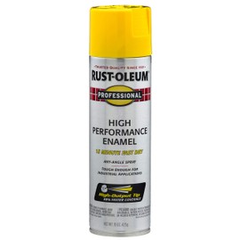 Rust-Oleum Rust-Oleum 7543838 Professional High Performance Enamel Spray Paint, 15 Oz, Gloss Safety Yellow