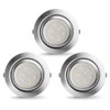 LED Puck Lights Wired Under Cabinet Lighting Dimmable,Round Cabinet Lights