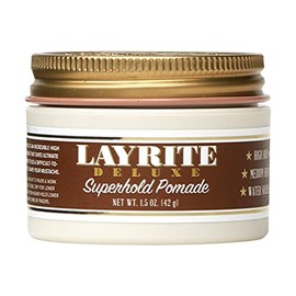 Layrite Superhold Pomade 42g | High Hold | Water Soluble | Medium Shine
