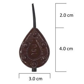 PRO FILSTAR Inline Gripper Ground Lead Fishing Set 5 x 100 g - Fishing Lead with Anti-Tangle Sleeve - Fishing Lead Set - Pear Lead - Lead Weight - Fishing Weights - Lead Weights - Carp Lead