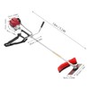 35.8CC 2 in1 Gas Powered Brush Cutter,1.3-1.4HP 4-Stroke Engine Grass