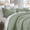 palassio Sage Green 100% Cotton Quilt King Size Bedding Sets