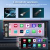 6.9" Single DIN Car Stereo Radio with Wireless Apple CarPlay,