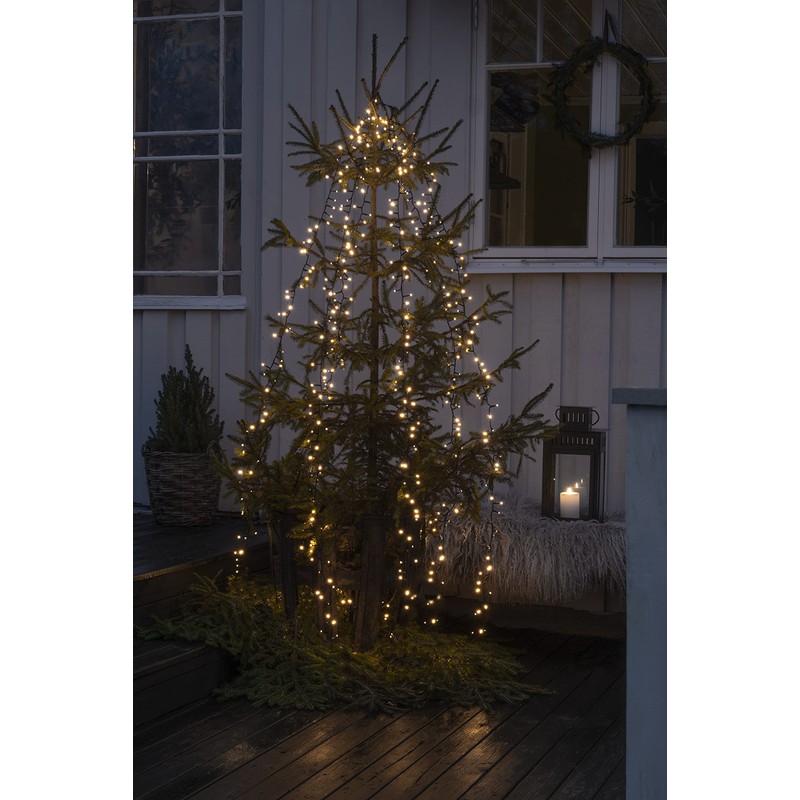 Konstsmide Micro LED Compactlights Tree Jacket with Ring, 6 Strands