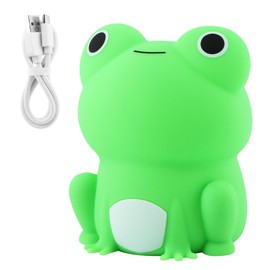 QWLWBU Cute Frog Night Light, Soft Silicone Frog Lamp Nursery Nightlight LED Kids Night Light, USB Rechargeable Dimmable,Silicone Animal Nightlight Christmas Birthday,Room Decor