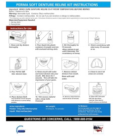 Unbranded Transform Loose Dentures with Our Semi-Soft Reliner Kit – 2 Plates Included