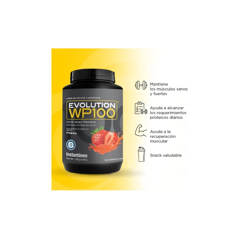 Evolution Wp100 Bote De 1400 G - 0 Carbs Y