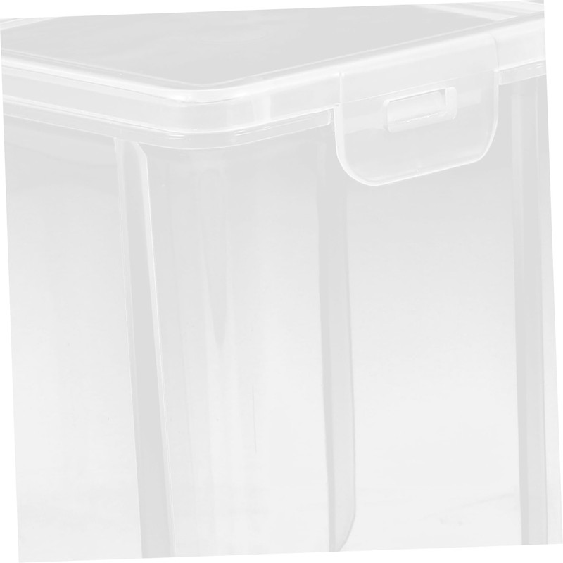 Mikinona 2pcs Plastic Storage Boxes with Lids Multi Functional Organizer