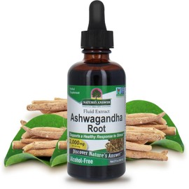 Nature's Answer Ashwagandha Root Herbal Healthy Immune Function Alcohol Free 2oz