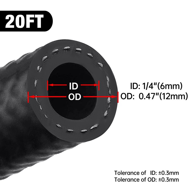 EVIL ENERGY 1/4 Fuel Hose Line Push Lock SAE 30R7