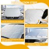 Car Windshield Snow Cover for Ice & Snow Protection,4-Layer Front