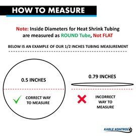 Kable Kontrol Heat Shrink Tubing - 3/16” Inch - 10' Ft Long, Red Polyolefin - 2:1 Industrial Shrink Tube & Cable Sleeve for Electrical Wire Insulation - Rated for 600 V