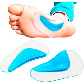 1 Par Plantillas Ortopédicas Pie Plano Gel Soporte Arco Silicona - corrección de pies Planos, Conjunto de Plantillas ortopédicas de Gel ortopédicas, Alivia el Dolor y Reduce la presión