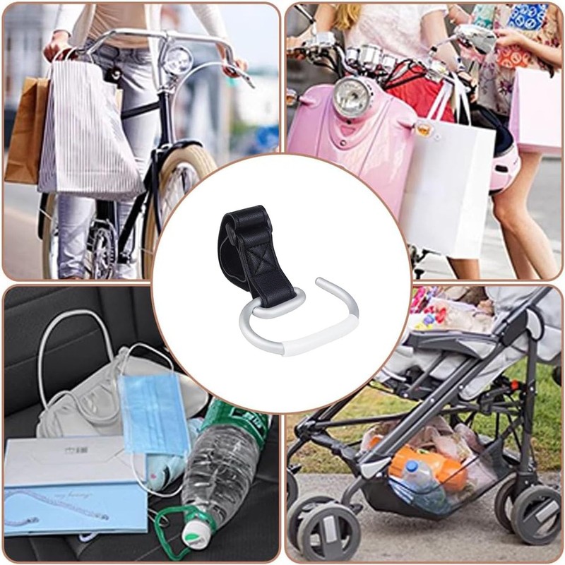 Baby Stroller Bicycle Pedal Bike Multifunctional Universal Front Hook Velcro