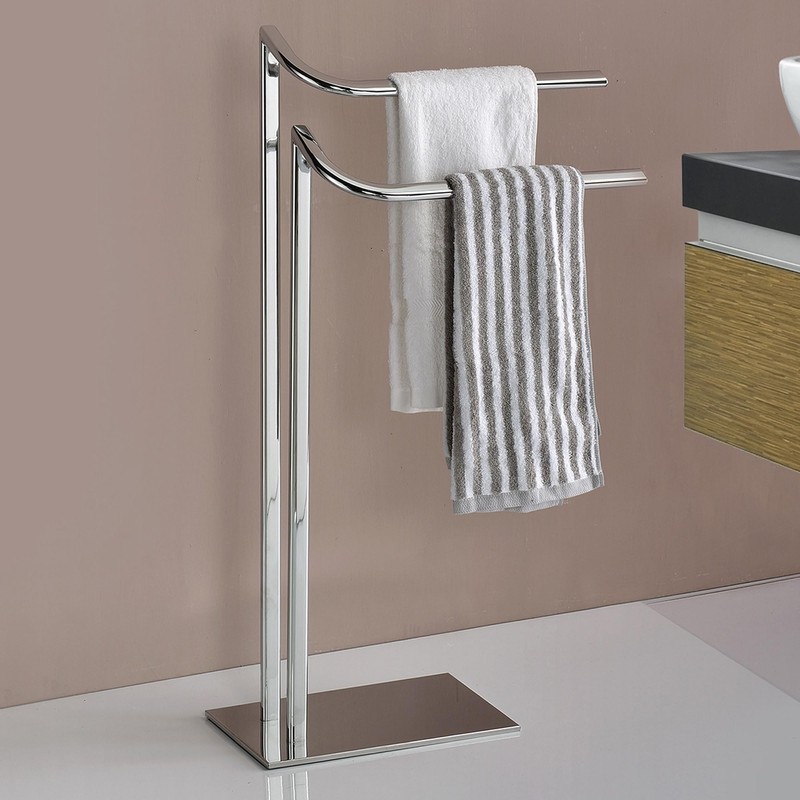 Kings Brand Furniture - Courter Metal Freestanding Bathroom Towel Rack