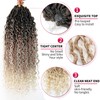 Curly Faux Goddess Locs Crochet Hair 18Inch Pre Looped Synthetic