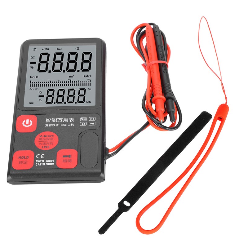 Measuring Voltage Tester Digital Multimeter AC/DC Equipment 3‑Line Display Voltmeter