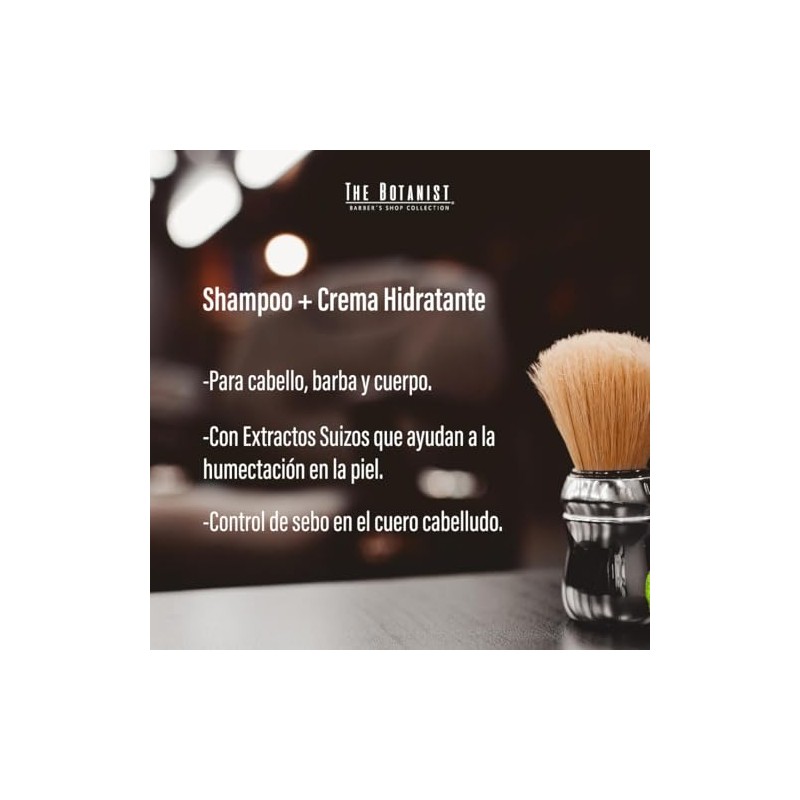 THE BOTANIST 2Pack Barber Collection, Shampoo Charcoal 500 ml +
